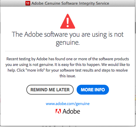 Adobe Genuine Software Integrity Service Macos